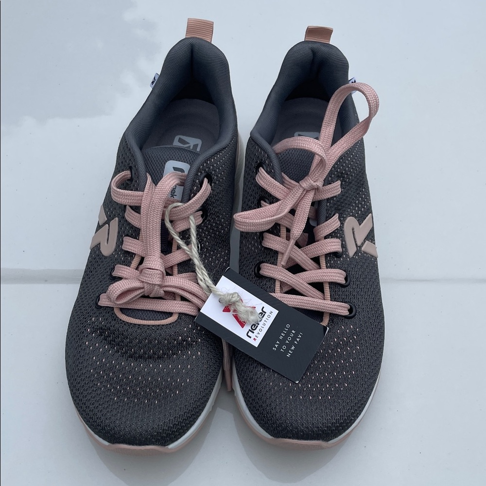 Rieker Pink and Gray Women's Sneakers